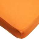 American Baby Company Supreme 100% Natural Cotton Jersey Knit Fitted Crib Sheet for Standard Crib and Toddler Mattresses, Orange, Soft Breathable, for Boys and Girls, 28x52x9 Inch (Pack of 1), Orange 