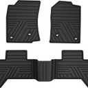 Rubber Floor Mats for Toyota Tacoma 2005-2011 Black