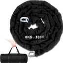 MorningRo 8KS 10 Foot x 5/16 '' Thick Square Security Chain Motorcycle Lock Heavy Duty Chain Lock with Black Bag for Bikes, Containers, Trailers, ATV's, and Personal/Industrial Property