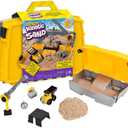 Kinetic Sand, Construction Site Folding Sandbox with 2lbs Play Sand & Toy Truck, Sensory Toys for Kids Ages 3 and up