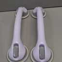 2 Pack 16.12 Grab Bars for Bathtubs and Showers, Shower Handles for Elderly Suction Cup Grab Bars for Shower Wall Heavy Duty, Safety Grab Bar for Seniors Suction Bathroom, No Drilling (Gray)