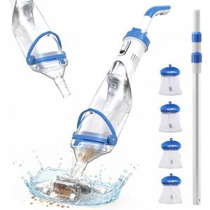 Handheld Pool Vacuum for Above Ground & Inground Pools, 1110 GPH Suction