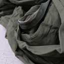 JELLYMONI Oversized King Duvet Cover Set - 100% Washed Cotton Linen Feel Textured Comforter Cover, 3 Pieces Soft Green Bedding Set with Zipper Closure (Green, Oversized King 120"x98")