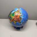 Interactive World Globe for Adults - Large 13 Inch Globe with Stand - Earth Globe with Illuminated Constellations Light Up at Night - Geographic Map for Kids - Educational Learning Gift - Compass to navigate it!