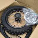 2.50-14 60/100-14 Front 3.00-12 80/100-12 Rear Rim Wheel Tires With 12-15mm Bearing for 50cc 90cc 110cc 125cc SSR125 TTR110 PW80 CRF70 KLX110 Apollo TaoTao DB14 Coolster Pit Bike Motorcycle