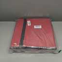 Tufmunb Christmas Ornament Storage Box, Stores 54-4" Large Ornaments with Individual Trays, Ornament Organizer Storage Box, Durable 600D Oxford Material, Extra Pockets, Dual Zipper - Red