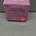 60 PACK Disposable Vaginal Suppository Applicator for Women, Fits Most Lubricants Creams Gels Pills Tablet Suppositories, Threaded End, Soft & Small Tip, with Dosage Markings, Individually Wrapped