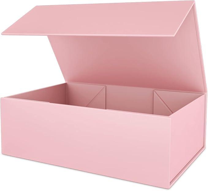 Pink Gift Box With Magnetic Closure Lid