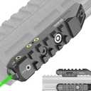 Solofish 2-in-1 Mounted Laser Sight is Compatible with Mlok/Picatinny Rail for Rifle, Low-Profile Tactical Green/Blue/Red Laser Sight, Magnetic Rechargeable