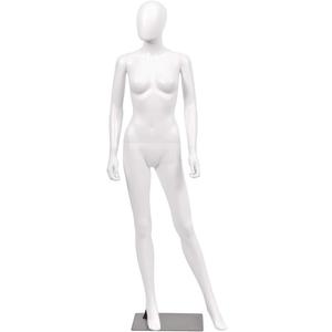 Giantex 70" Female Mannequin Full Body, Life Size Dress Form with 360° Rotating Head, Flexible & Detachable Limbs, Metal Base for Clothing Display, Retail and Studio, 5.8 Ft, White