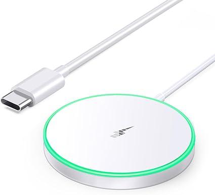 ZGEAR Magnetic Wireless Charger with KICKSTAND And 
USB C Wall Charger, 20W Durable Dual Port QC+PD 3.0 Power Adapter, Double Fast Plug Charging Block for iPhone 13/14/15/16/16 Pro/Pro Max/Plus, XS/XR/X, Watch Series 8/7 Cube，White