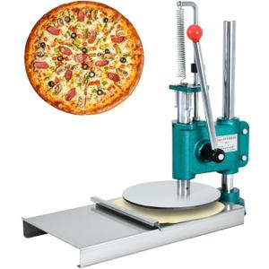 Manual Pizza Dough Press Machine, 9.5 in/24 cm Household Pizza Pastry, Pastry Manual Press Machine for Making Hand Pies, Meatloaf, Soft Rolls Pizza Dough Maker Adjustable Thickness