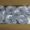 24 Pack Plastic Champagne Flutes Vintage Light Blue Goblet Champagne Glasses Unbreakable Wedding Toasting Glasses Diamond Wine Glasses Crystal Wine Cups Clear Drinking Glasses 5.5 OZ for Bridal Shower