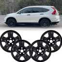 16" Glossy Black Wheel Skins (Set of 4) for 2012-2016 Honda CR-V, 16 inches ABS Wheel Covers Compatible with 12-16 CR-V Steel Wheels- Auto Tire Replacement Cap Cover 42700-T0A-A01