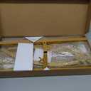 Putros Metal Arch Backdrop Stand Gold Wedding Arch Stand Set of 2 (7.2FT/6FT) Square Arched Frame for Birthday Party Graduation Ceremony Decoration