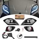 10L0L For Yamaha Drive 2 Light Kit - LED Daytime Running for Yamaha Golf Cart Lights - Golf Cart Street Legal Light Kit With Turn Signal Brake Light