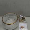 Gold Semi-Flush Mount Ceiling Light with Globe Glass  Vintage Ceiling Lighting for Hallway, Kitchen, Entryway, Bathroom & Closet (7.68in-ceiling)