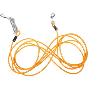 Totority Portable Dog Tie Out Cable for Camping Heavy Duty Tether Leash for Travel and Outdoor Use Suitable for Dog Easy to Store and Carry