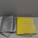 Ombre Gray and Yellow Blackout Curtains 54 Inch Length 2 panels, Full Room Darkening Curtains for Kids Room, Grommet Thermal Insulated Gradient Drapes, Light Blocking Curtains for Bedroom, 52x54 Inch