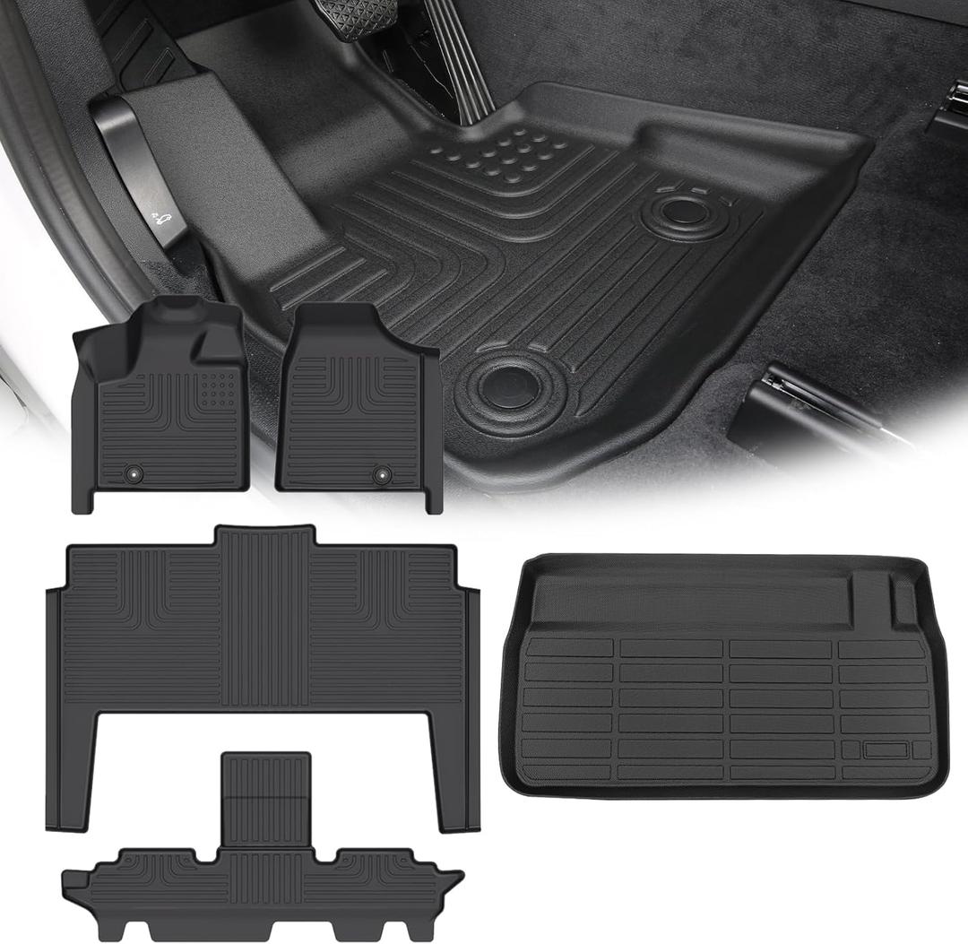 for Dodge Grand Caravan Floor Mats 2011-2021(7 Seat),Car Mats for Dodge Grand 7 Seat Caravan All Weather Floor Mats Cargo Floor Liner Accessories 2011-2021