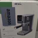 Espresso Machine 20 Bar,Touch Screen Espresso Maker with Steam Milk Frother,Stainless Steel Coffee Machine for Cappuccino Latte Americano Cold Brew,1350W Fast Heat Up System,Black