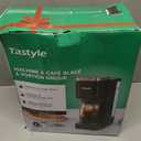 Tastyle Single Serve Coffee Maker, Iced and Hot Coffee Machine for K Cup & Grounds, Compact Design, 40oz Removable Water Reservoir, 6 to 24 Oz Brew Sizes, Fits 7.3" Travel Mug, Black