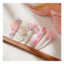 3 pack Hair Clips for Girl and Women 2.36 inch Fashion Hair Clips Set Pearl Acrylic Resin Hair Accessories for Thick Hair