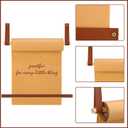 Lincia 24 Inch Kraft Paper Roll Dispenser Wall Mounted 30 Meters Brown Grocery List Note Craft Butcher Paper Roll Holder Memo Board for Wall Decor, to-do Lists, DIY Drawing, Artwork, Creative