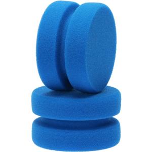 Paint Sponge Applicator PENTA ANGEL 2Pcs 3.1 Inch Double-Side Round Detail Sponge Painting Sponges for Acrylic Oil Watercolor Art Paint or Car Waxing Kitchen Cleaning (Blue)