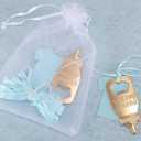 24 Pack Poppin Bottle Shaped Bottle Opener Baby Shower Favor 1st Birthday Gifts for Guest Wedding Party Favor Party Souvenir and Birthday Party Keepsake Decoration (Blue, 24)