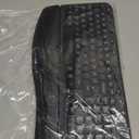 SABLUTE Wireless Keyboard, Ergonomic Wave Keyboards with Cushioned Wrist Rest, 2.4GHz USB Computer Wave Key Board for Windows, Mac, Chrome, PC, Laptop, Tablet - Black Full Size - Teclado Inalmbrico