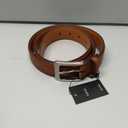 VATAN Men's Genuine Leather Dress Belts, Handmade Classic Every Day Leather Jeans Belt for Men Work Business Casual (Brown)