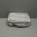 DriftAway Farmhouse Linen Blend Blackout Curtains 84 Inches Long for Bedroom Vertical Striped Printed Linen Curtains Thermal Insulated Lined Treatments for Living Room 2 Panels W52 x L84 Linen Grey (Gray Stripe-back Tab)