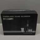 WHUTO Cordless Immersion Hand Blender, 5-in-1 Variable Speed blender handheld,Rechargeable with 2000mAh Battery, BPA-Free & Dishwasher-Safe Accessories:700ml Beaker,Chopper,Whisk & Milk Frother,Ink