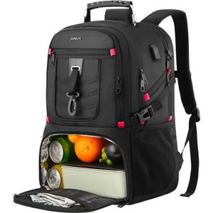 17.3 Inch Laptop Insulated Backpacks with Cooler Compartment,Men Work Cooler Backpack Insulated Lunch Bag for Teens Boys with Charging Port for Gym College Travel