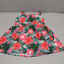 PATPAT Girls Summer Hawaiian Dress Toddler Sling Floral Casual Sleeveless Kids Sundress 4-5Years