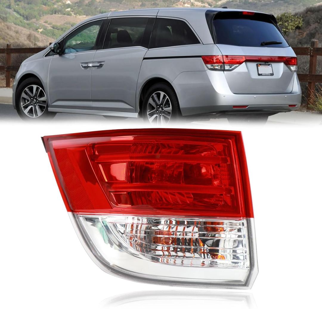 Tail Light Outer Compatible with Honda Odyssey 2014-2017 Rear Taillight Assembly Left Driver Side Brake Lamp Replace HO2804104