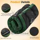 CYMULA Camping Cot Mattress 2in Memory Foam Sleeping Pad,Soft Warm Non-Slip Camping Mattress Topper with Retaining for Adults,Portable Roll up Pad for Travelonly Mattress