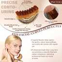 9 x 2026 New 2 Pcs Lymphatic Contour Face Brush,Lymphatic Drainage Massager for Chin & Neck, Jawline & Neck Lymphatic Massage Brush for Contouring, De-Puffing & Smoother Skin, Skin Firming 2 Pack