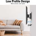 Mounting Dream Monitor Wall Mount TV Bracket for Most 10-26 inch TVs and Monitors, Small TV Mount VESA Wall Mount with Swivel Tilt Rotation, Monitor Mount up to VESA 100x100mm and 33LBS