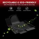LASFIT Floor Mat&Cargo Backrest Mat for Fit 7 Seats 2025 2026 Ford Expedition Standard,Easy Clean 100% TPE All Weather TPE Custom Fit for SUV Car Liners, 1st& 2nd& 3rd& Cargo Liner, Black 5pcs