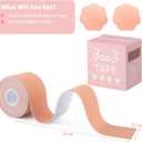 Professional Breast Lift Support Tape (5inches with sillicone covers)