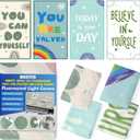 4 Pcs Fluorescent Light Covers - Classroom, Office 4 x 2 Feet Flame Retardant Magnetic Covers for Ceiling Lights Filters (Bohemia-1234)