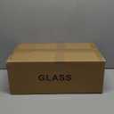 Fixture Replacement Globe Shade,Lampshade for E26 Base 1-5/8 Inch Fitter, Color Art Glass Oval Lampshade Cover for Pendant Kitchen Wall Sconce Chandelier Vanity Light (3, Agate Blue)