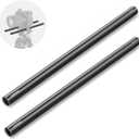NEEWER 15mm Rod (12"/30cm Long, 2 Pack), Aluminum Alloy Extendable 15mm Extension Rods for 15mm LWS Rod Rail System Shoulder Rig Video Rig Baseplate, SR023