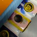 Rite Lite Chanukah Multicolor Menorah - Hand Painted Ceramic Colorful Menorah Whimsical Designs Kids for Hanukkah Gifts Jewish Holiday Party Favors Festival of Lights