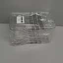 mDesign Plastic Household Stackable Storage Organizer Box Containers with Hinged Lid for Office, Bedroom, Entryway, Hallway, Garage, Playroom or Craft Room - Clear (7.1 x 10.7 x 2.3)