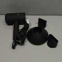 slopehill Professional Ionic Hair Dryer, Powerful 1800W Fast Drying Low Noise Blow Dryer with 2 Concentrator Nozzle 1 Diffuser Attachments for Home Salon Travel (Black)