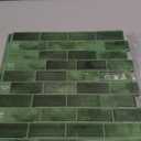 Art3d 10-Sheet Kitchen Backsplash Tiles Peel and Stick, Self Adhesive Wall Tile Sticker for Kitchen Island Bathroom Laundry Room RV Renter 12" x 12" - Jade Green