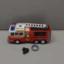 JOYIN LED Fire Truck Toy for Toddlers - LED Projections & Sirens, Bump and Go Fire Engine Trucks with Mode Switch & Volume Control, Kids Firetruck, Boy Toys, Christmas Birthday Gifts for Grandkids